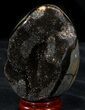 Septarian Dragon Egg Geode - Crystal Filled #37444-1